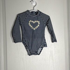 Little Me Plaid Swimsuit